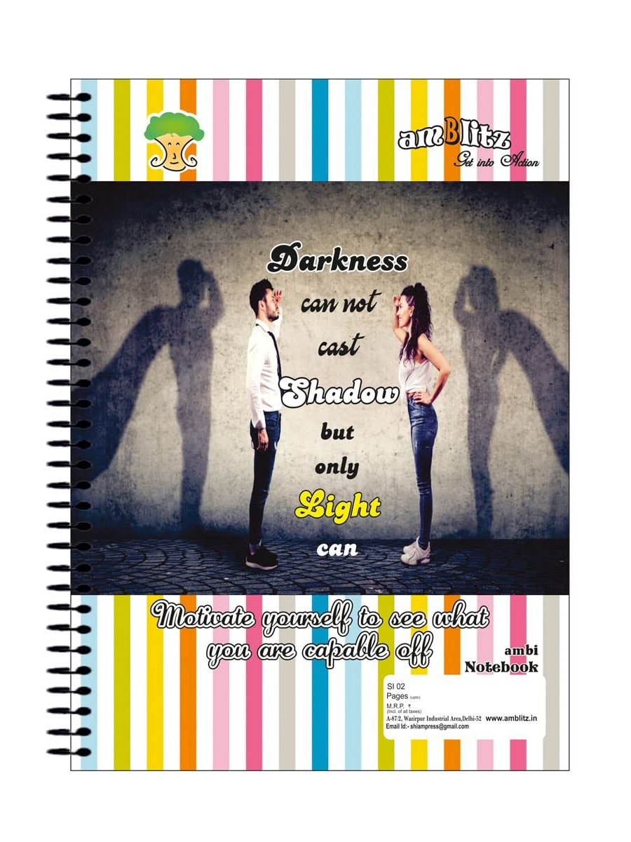 Spiral Notebook - Ruled - Rainbow Series - 1000 Pages