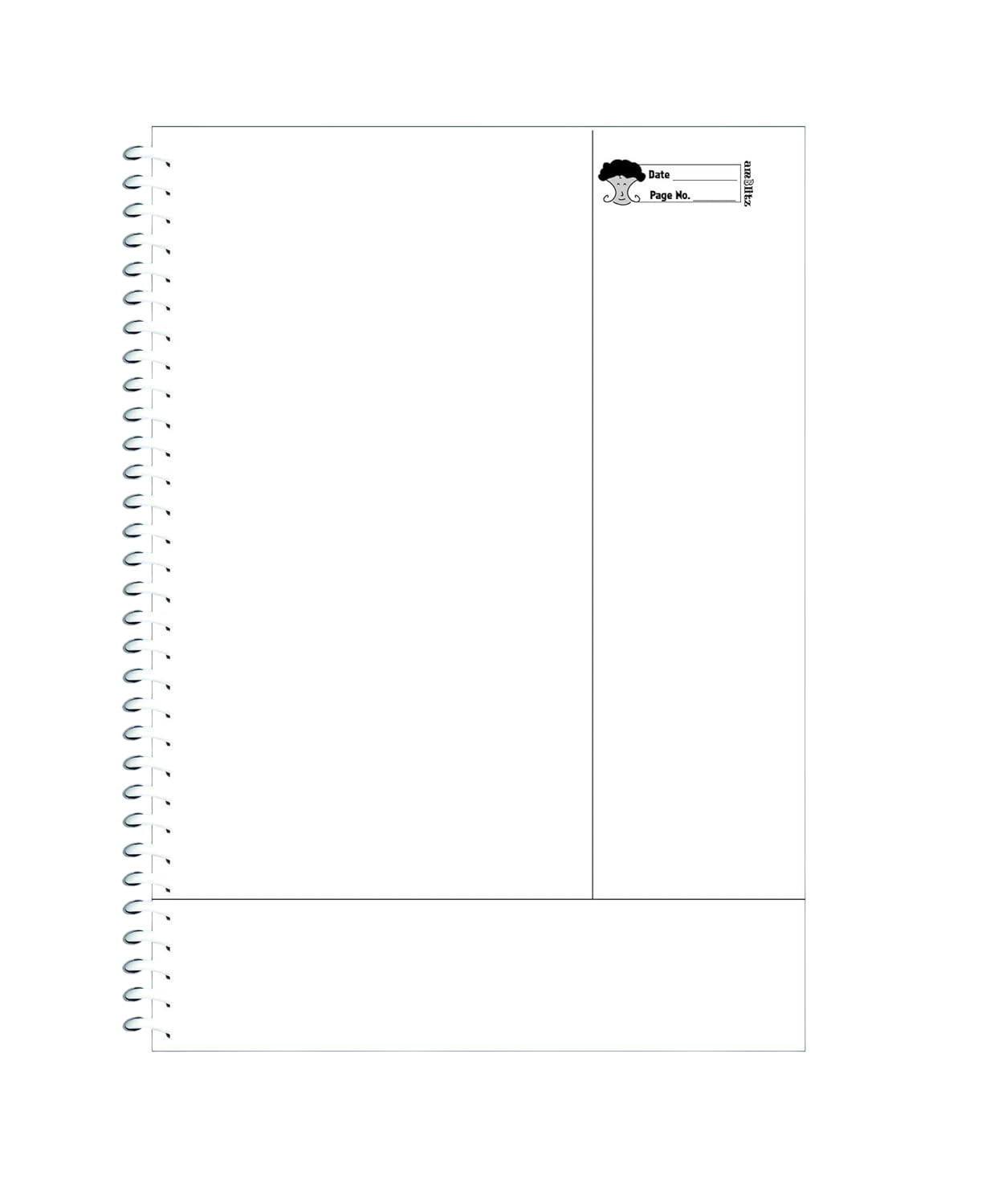 Spiral Notebook - Speialized Format - 3 part Notebook